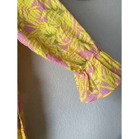 Scoop Off The Shoulder Maxi Dresses Multicolor Medium  8-10 Vacation Floral - Picture 3 of 9